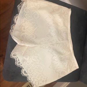 Silk Lined lace shorts